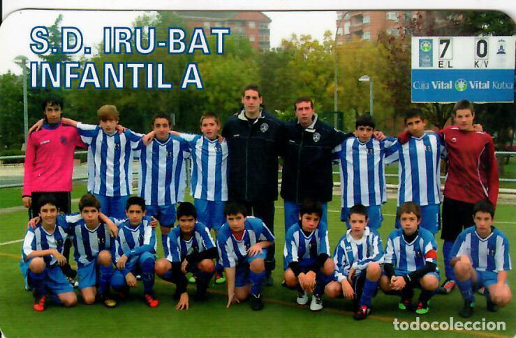 Coleccionismo Calendarios: CALENDARIO DE PUBLICIDAD F&Uacute;TBOL - A&Ntilde;O 2011 - S.D. IRU-BAT INFANTIL A
