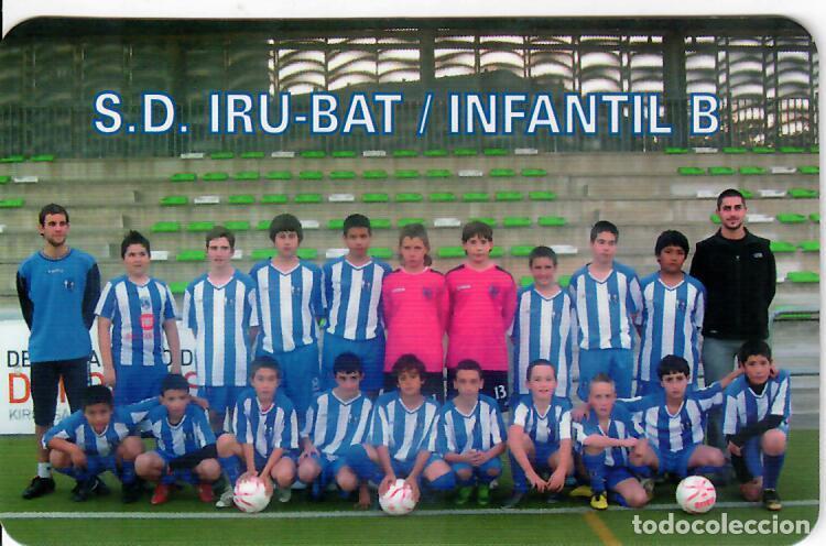 Coleccionismo Calendarios: CALENDARIO DE PUBLICIDAD F&Uacute;TBOL - A&Ntilde;O 2011 - S.D. IRU-BAT INFANTIL B