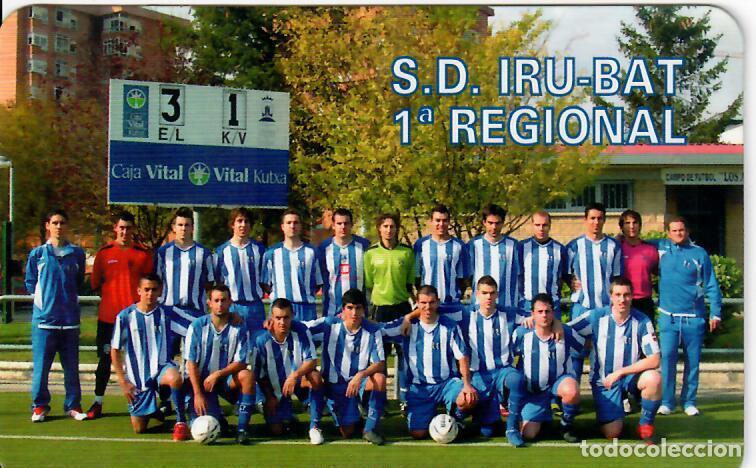 Coleccionismo Calendarios: CALENDARIO DE PUBLICIDAD F&Uacute;TBOL - A&Ntilde;O 2011 - S.D. IRU-BAT REGIONAL