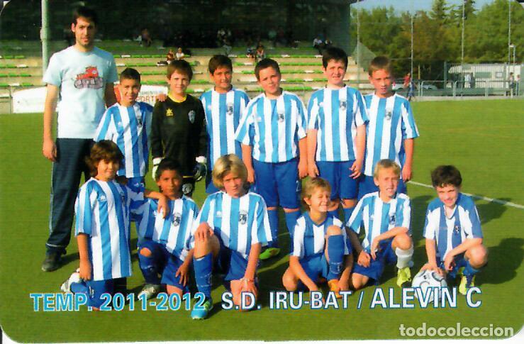 Coleccionismo Calendarios: CALENDARIO DE PUBLICIDAD F&Uacute;TBOL - A&Ntilde;O 2012 - S.D. IRU-BAT ALEV&Iacute;N C