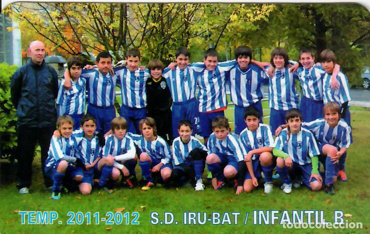 Coleccionismo Calendarios: CALENDARIO DE PUBLICIDAD F&Uacute;TBOL - A&Ntilde;O 2012 - S.D. IRU-BAT INFANTIL B