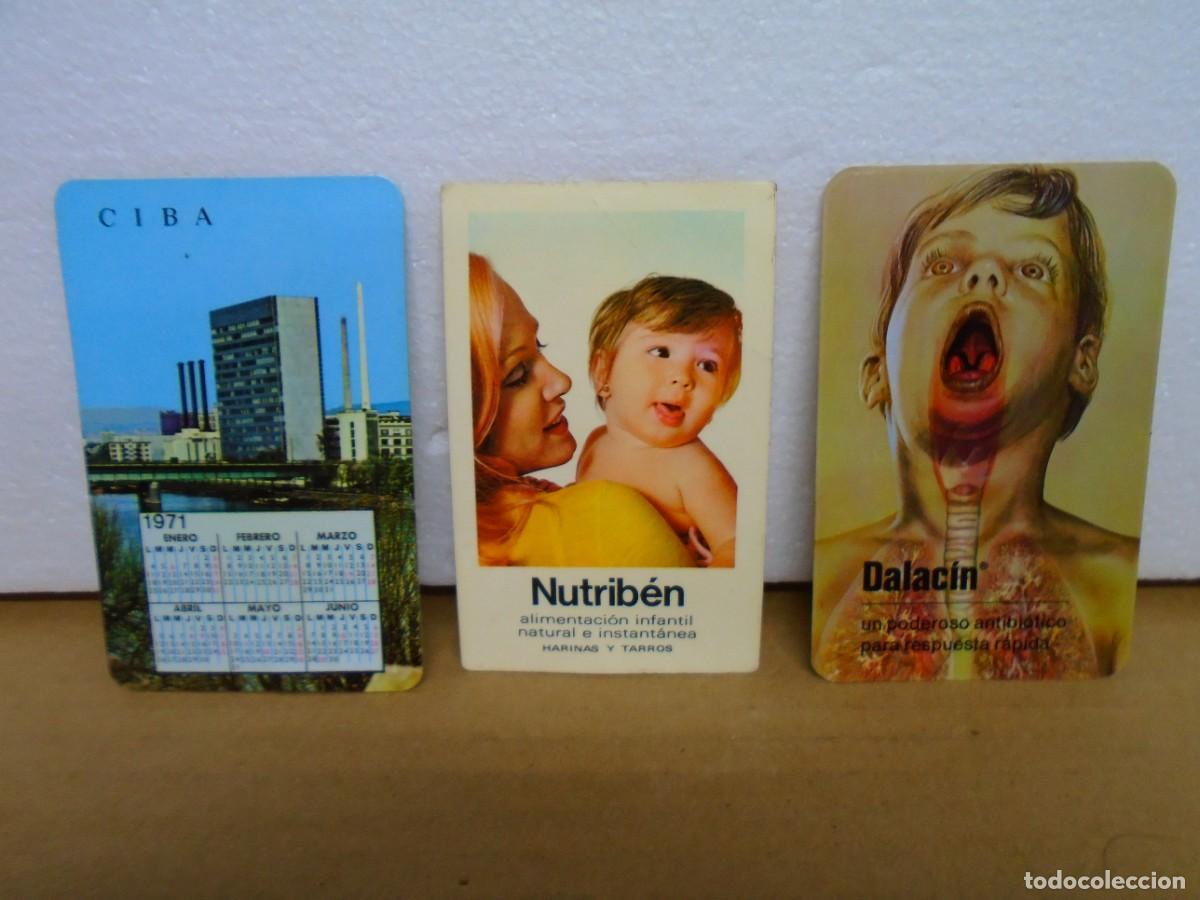 Colecionismo Calend&aacute;rios: CALENDARIOS 1970-1973-1976, EMPRESAS LABORATORIOS.