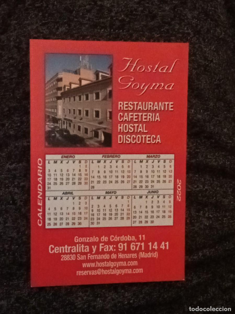 Coleccionismo Calendarios: Calendario Hostal Goyma - Madrid (2022)