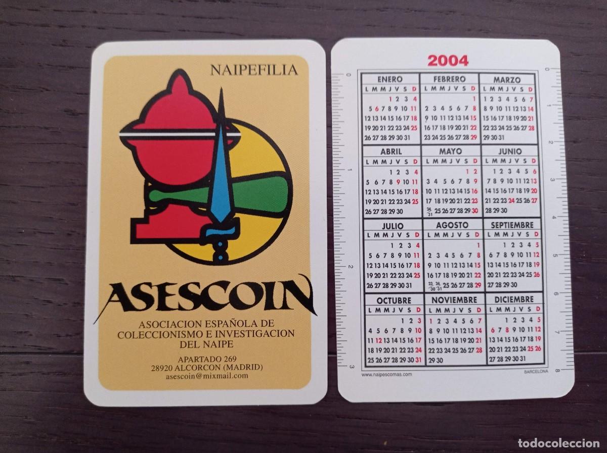 Coleccionismo Calendarios: CALENDARIO PUBLICITARIO. NAIPES COMAS. ASESCOIN. A&Ntilde;O 2004