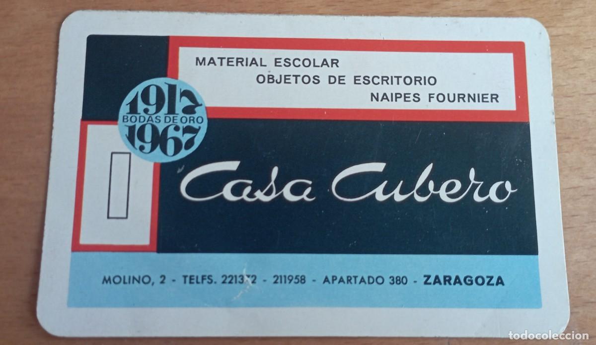 Coleccionismo Calendarios: Calendario fournier a&ntilde;o 1967 casa cubero zaragoza