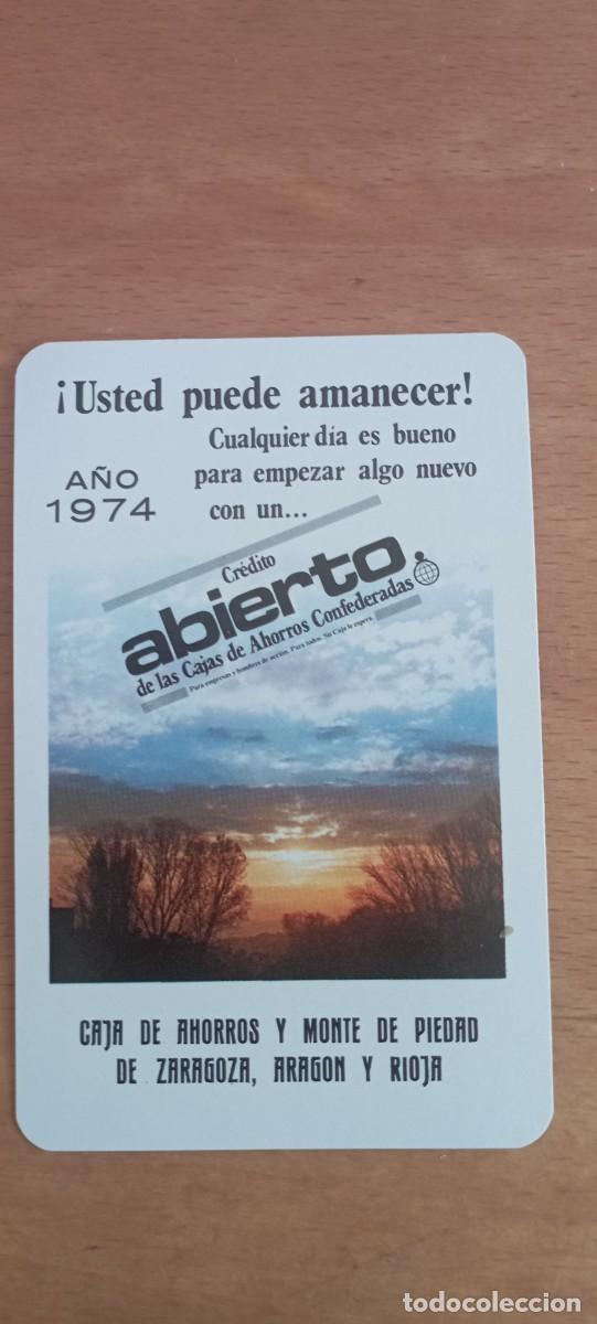 Coleccionismo Calendarios: Calendario Fournier a&ntilde;o 1974 caja de ahorros zaragoza