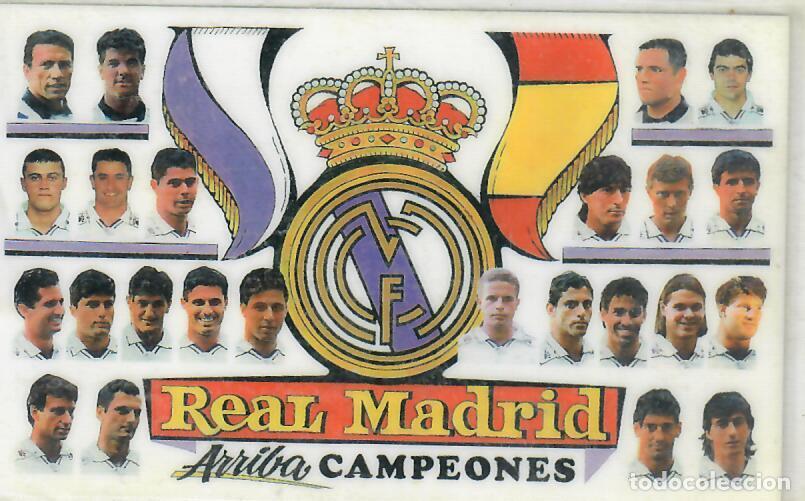 Coleccionismo Calendarios: CALENDARIO DE PUBLICIDAD F&Uacute;TBOL - A&Ntilde;O 1995 - REAL MADRID