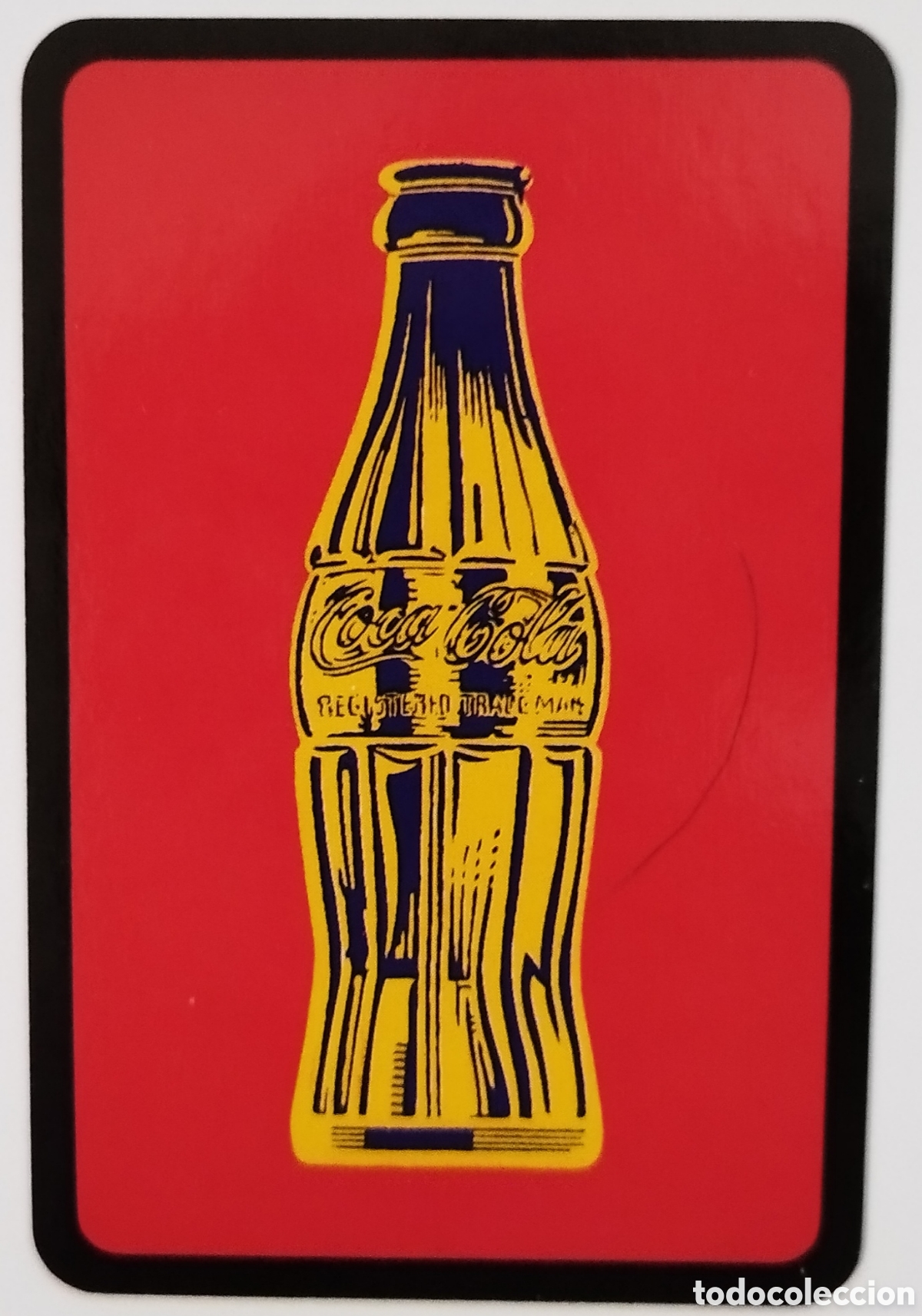 Colecionismo Calend&aacute;rios: Calend&aacute;rio de Bolso Coca-Cola 1996 - Garrafa Contour Pop Art - Lito Maia