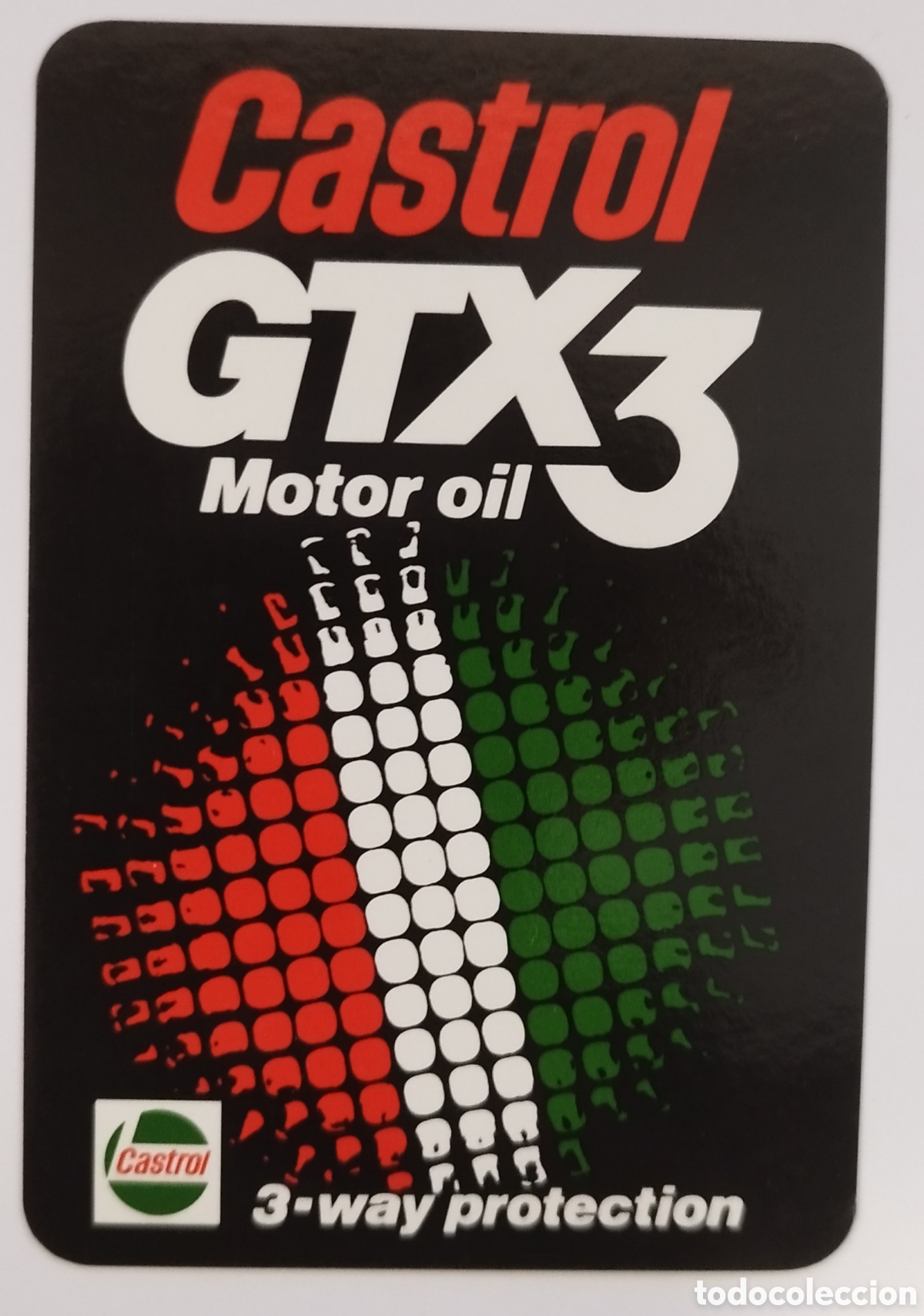 Colecionismo Calend&aacute;rios: Calend&aacute;rio de Bolso Castrol GTX3 Motor Oil 1990 - SLIL - Lito Maia