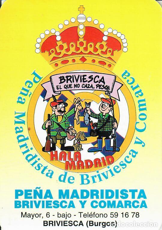 Colecionismo Calend&aacute;rios: CALENDARIO DE PUBLICIDAD F&Uacute;TBOL - A&Ntilde;O 1997 - PE&Ntilde;A MADRIDISTA DE BRIVIESCA