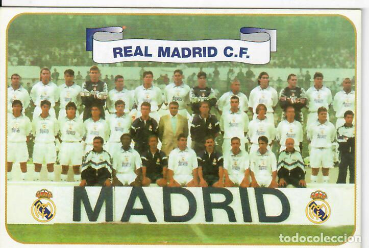 Colecionismo Calend&aacute;rios: CALENDARIO DE PUBLICIDAD F&Uacute;TBOL - A&Ntilde;O 1998 - REAL MADRID