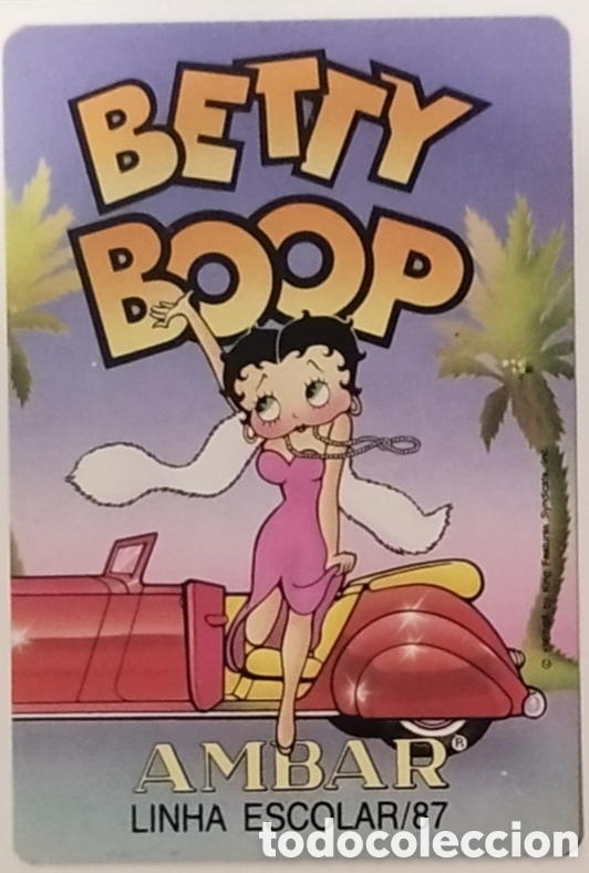 Collezionismo Calendari: Calend&aacute;rio de Bolso Betty Boop 1988 - Linha Escolar Ambar - Vintage