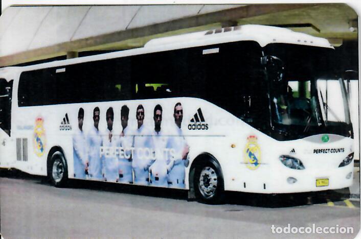 Coleccionismo Calendarios: CALENDARIO DE PUBLICIDAD F&Uacute;TBOL - A&Ntilde;O 2018 - AUTOB&Uacute;S REAL MADRID