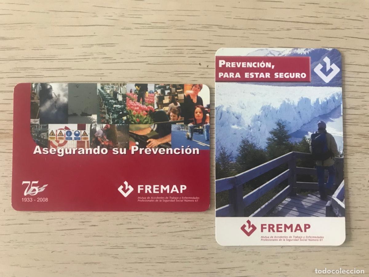 Coleccionismo Calendarios: 2 Calendarios de bolsillo - A&ntilde;o 2005 y 2008 - FREMAP, Mutua prevenci&oacute;n... ( Fournier)