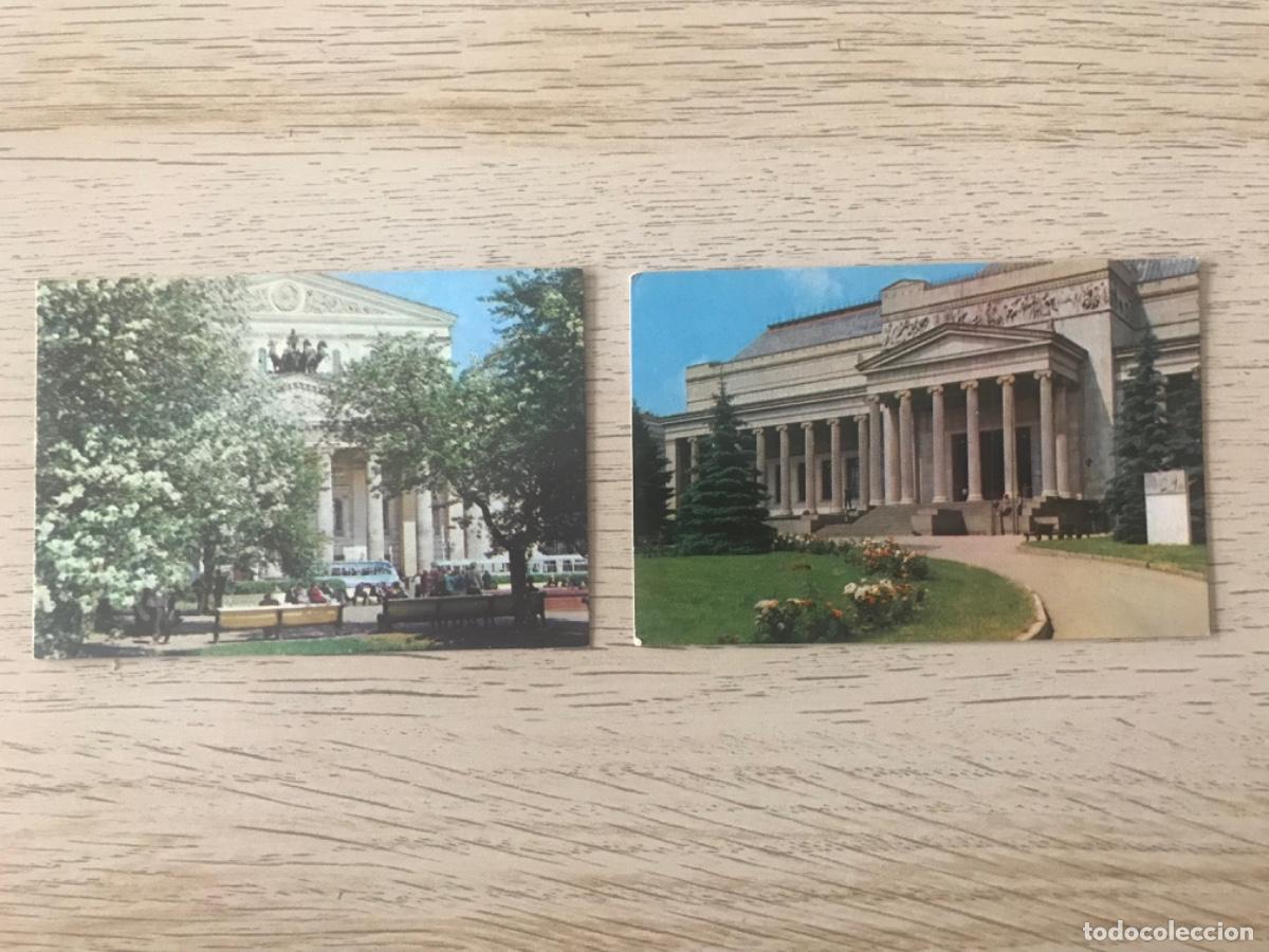 Coleccionismo Calendarios: 2 Calendarios de bolsillo - A&ntilde;o 1975 - DOS EDIFICIOS DE MOSC&Uacute;, Rusia.