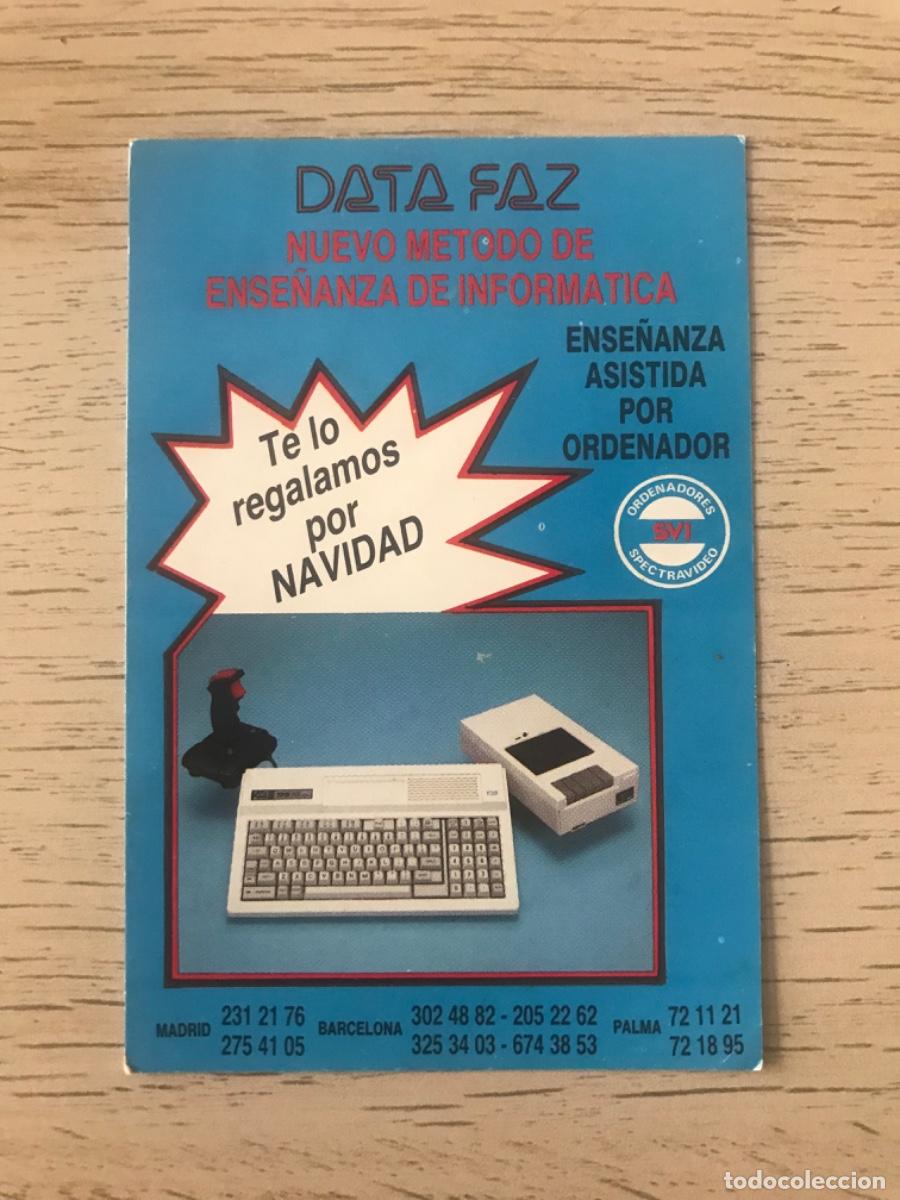Coleccionismo Calendarios: 1 Calendario de bolsillo - A&ntilde;o 1987 - DATA FAZ, ense&ntilde;anza de inform&aacute;tica -MADRID, BARCELONA, PALMA