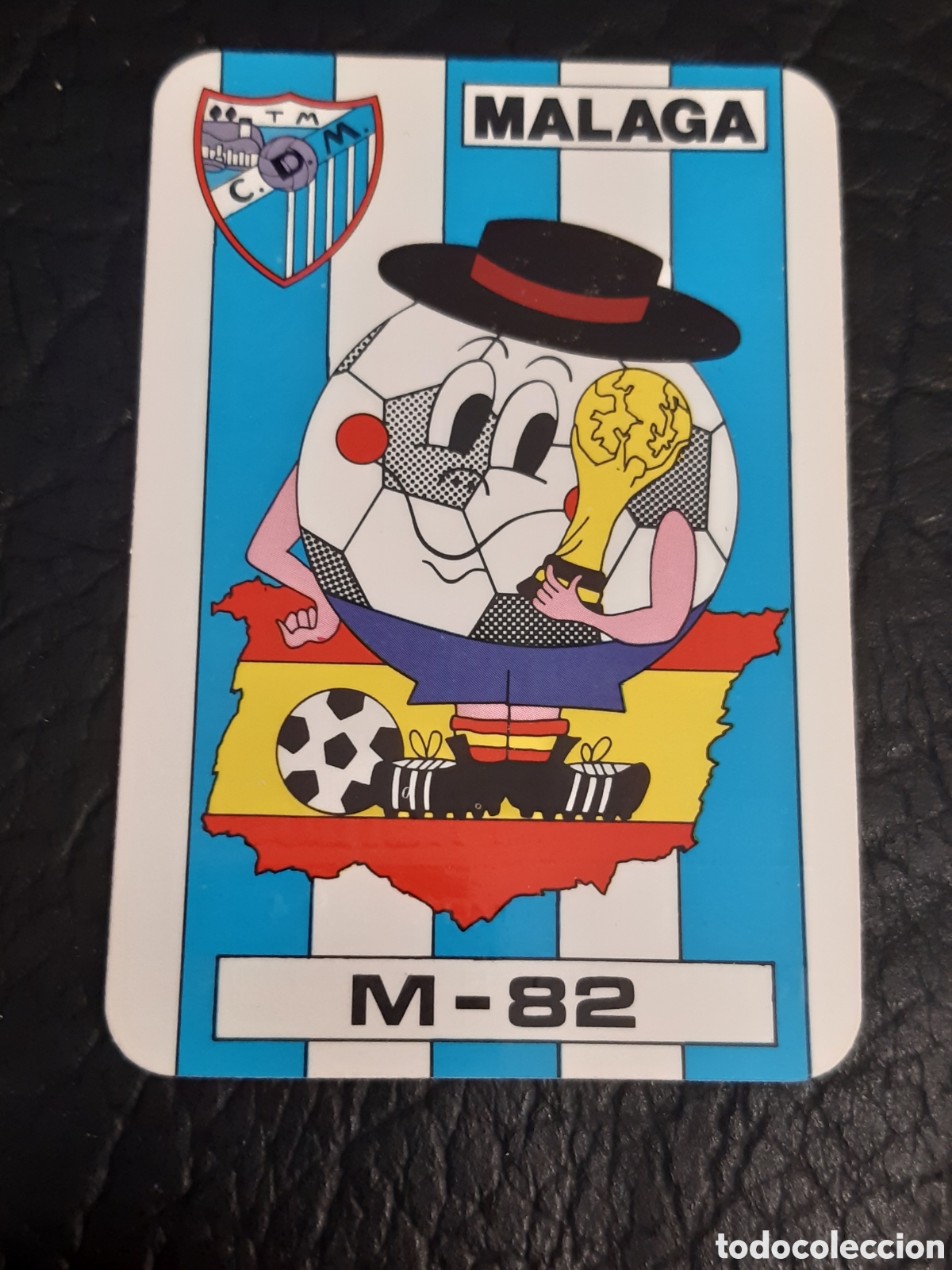 Coleccionismo Calendarios: Calendario futbol mundial 82 Malaga