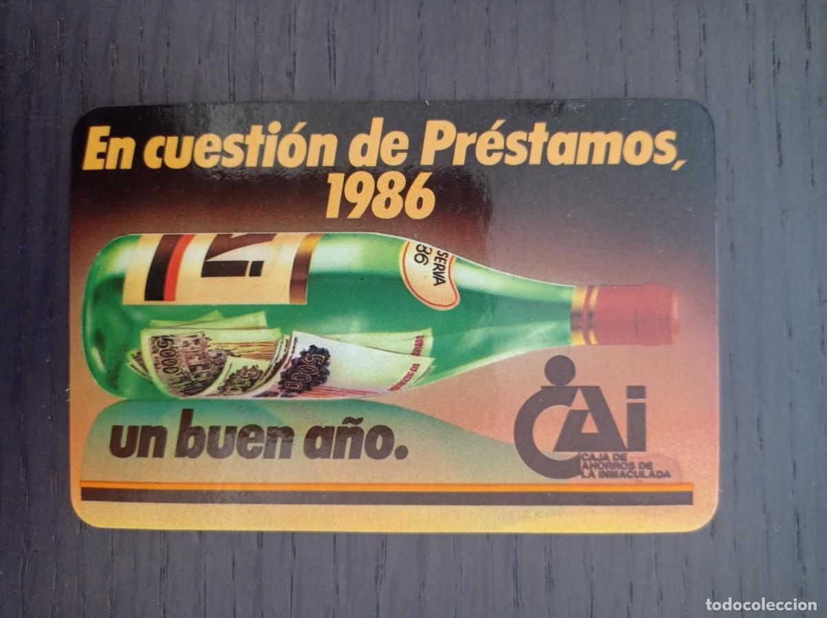 Colecionismo Calend&aacute;rios: CALENDARIO PUBLICITARIO. CAJA DE AHORROS DE LA INMACULADA. A&Ntilde;O 1986