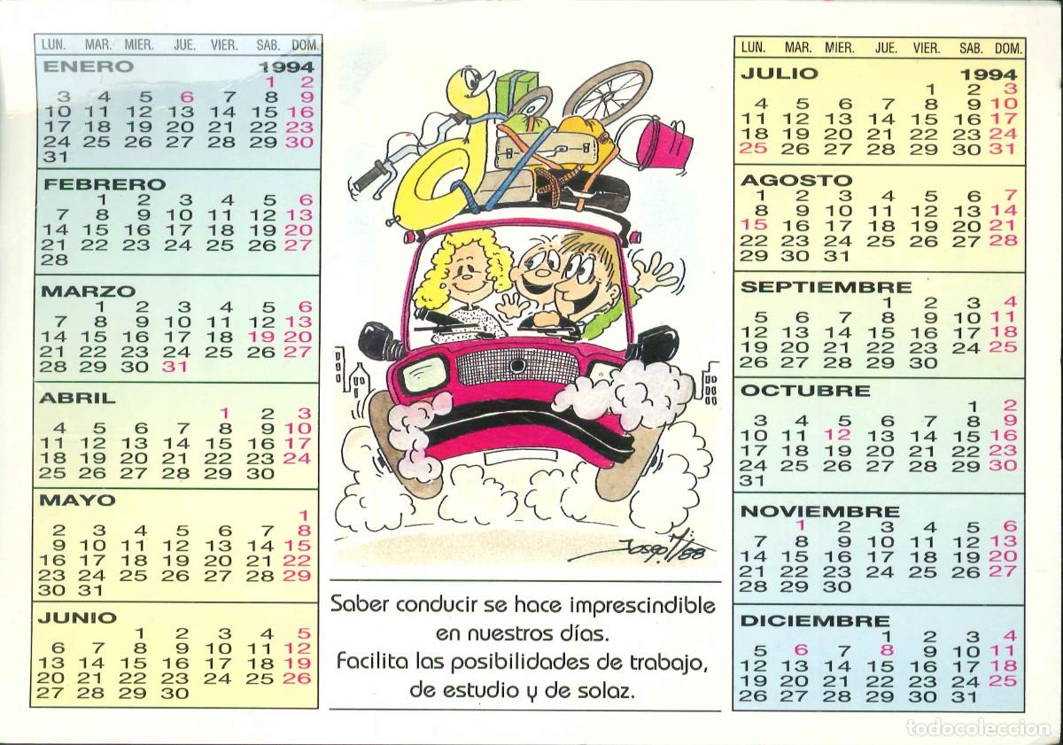 Coleccionismo Calendarios: CALENDARIO PUBLICIDAD - VIC-GAR SL. - RETROVISORES - ILUMINACION - ELECTRICIDAD - A&Ntilde;O 1994