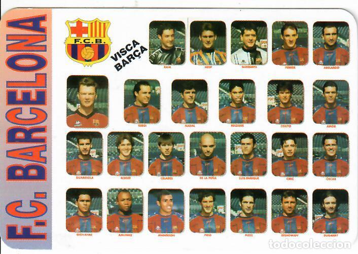 Coleccionismo Calendarios: CALENDARIO DE PUBLICIDAD F&Uacute;TBOL - A&Ntilde;O 1998 - FC BARCELONA