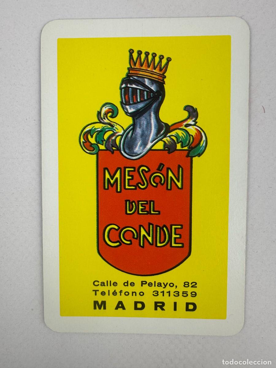 Colecionismo Calend&aacute;rios: CALENDARIO DE BOLSILLO FOURNIER - 1965 MESON DEL CONDE MADRID