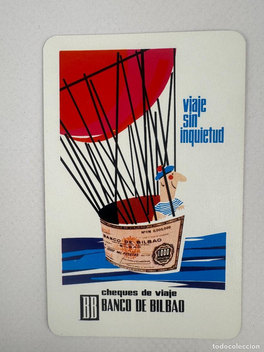 Coleccionismo Calendarios: CALENDARIO DE BOLSILLO FOURNIER - 1965 BANCO DE BILBAO CHEQUES DE VIAJE