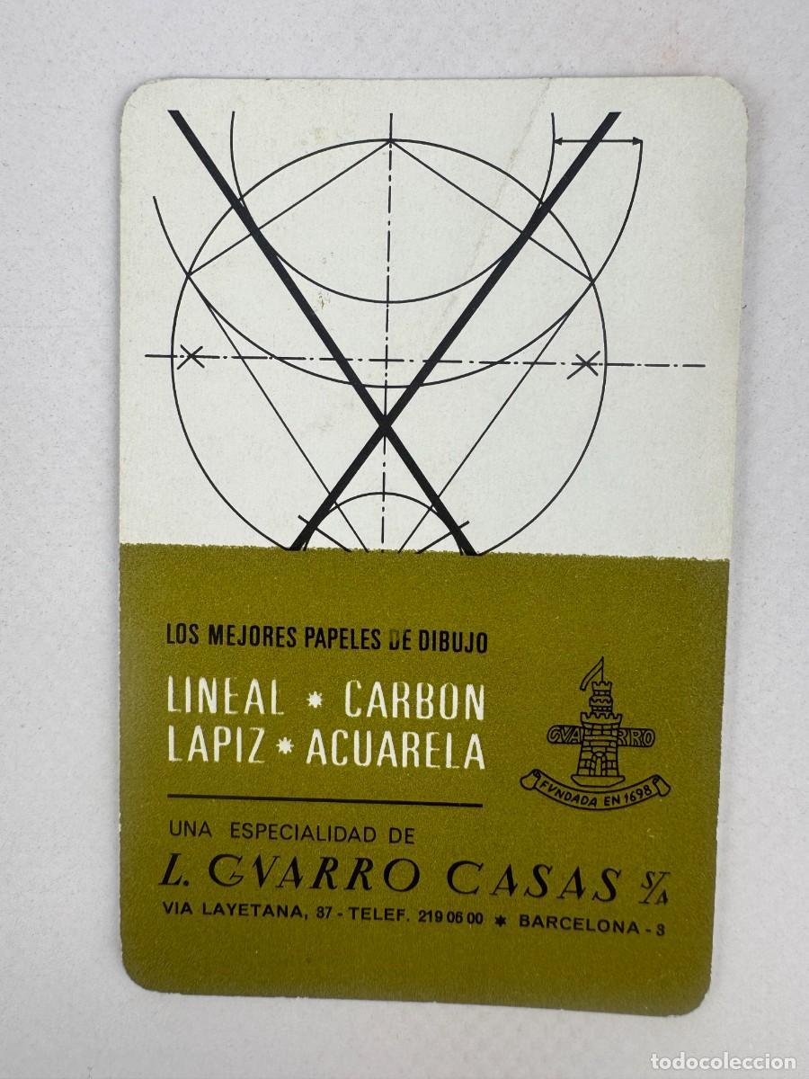 Colecionismo Calend&aacute;rios: CALENDARIO DE BOLSILLO FOURNIER - 1966 PAPELES DE DIBUJO L. GVARRO CASAS
