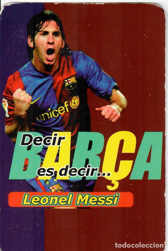 Coleccionismo Calendarios: CALENDARIO DE PUBLICIDAD F&Uacute;TBOL - A&Ntilde;O 2008 - FC BARCELONA - MESSI