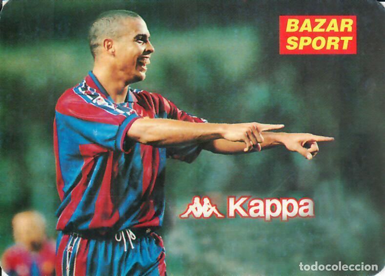 Coleccionismo Calendarios: CALENDARIO DE PUBLICIDAD F&Uacute;TBOL - A&Ntilde;O 1997 - BAZAR SPORT - FC BARCELONA - RONALDO