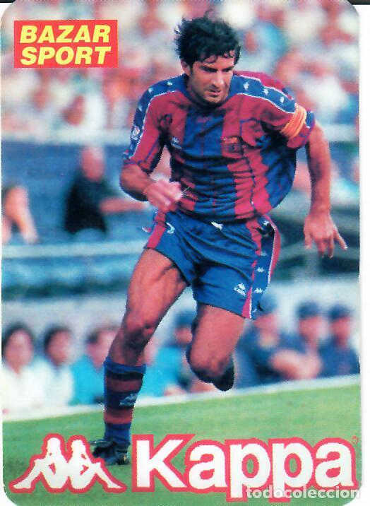 Coleccionismo Calendarios: CALENDARIO DE PUBLICIDAD F&Uacute;TBOL - A&Ntilde;O 1998 - BAZAR SPORT - FC BARCELONA - FIGO