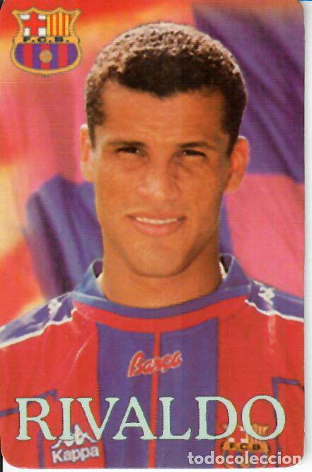 Coleccionismo Calendarios: CALENDARIO DE PUBLICIDAD F&Uacute;TBOL - A&Ntilde;O 1998 - FC BARCELONA - RIVALDO