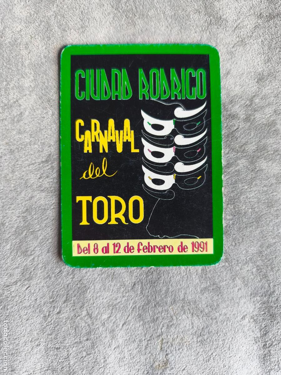 Coleccionismo Calendarios: CALENDARIO 1991 CARNAVAL DEL TORO - CIUDAD RODRIGO