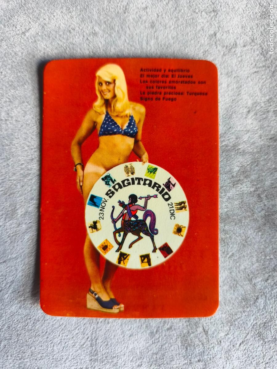 Coleccionismo Calendarios: CALENDARIO 1977 SAGITARIO HOROSCOPOS CHICA