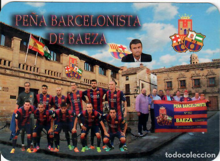 Coleccionismo Calendarios: CALENDARIO DE PUBLICIDAD F&Uacute;TBOL - A&Ntilde;O 2015 - PE&Ntilde;A BARCELONISTA DE BAEZA