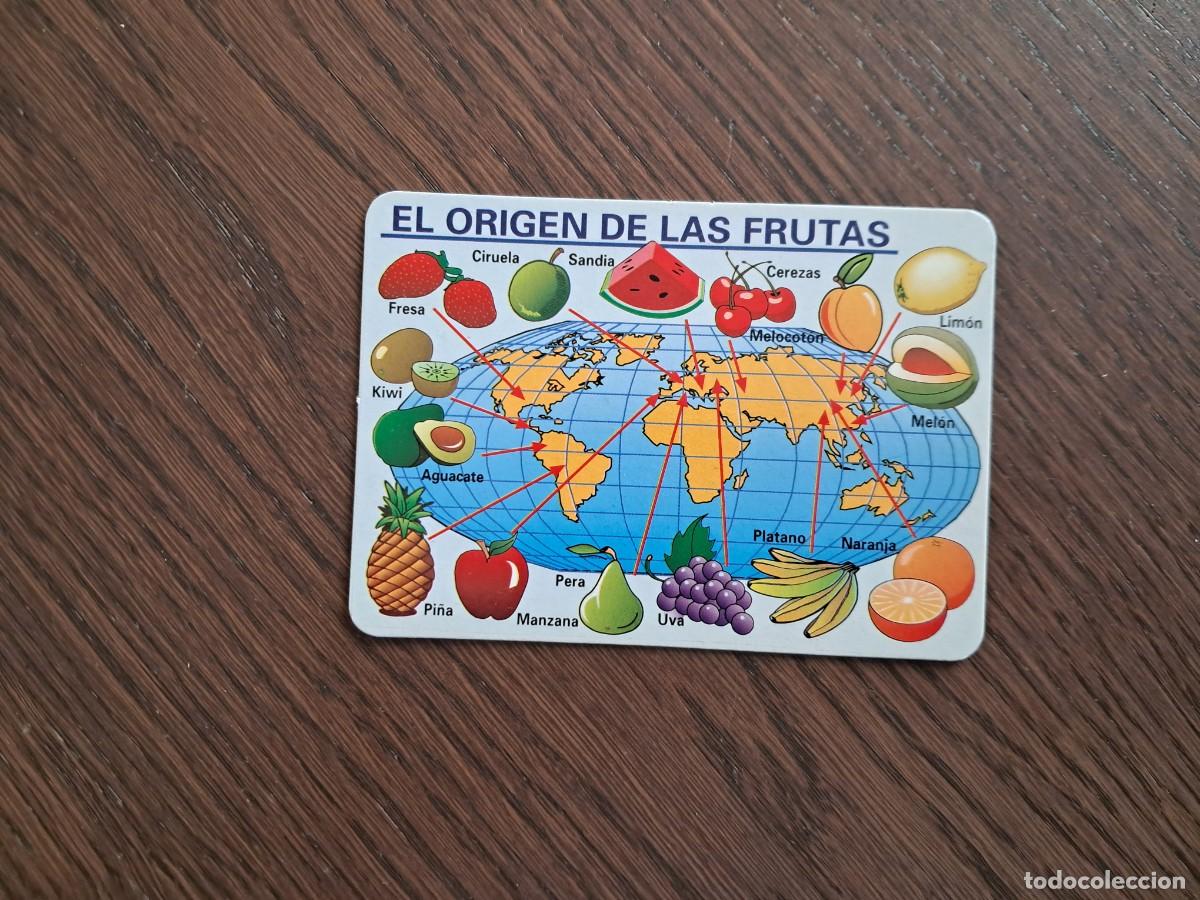 Coleccionismo Calendarios: calendario de serie BO 647, el origen de las frutas, a&ntilde;o 1998.