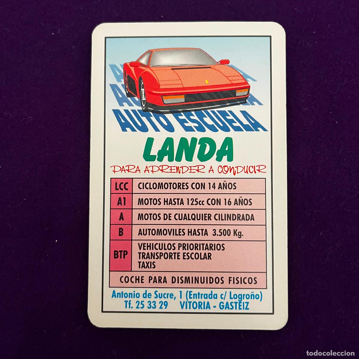 Collezionismo Calendari: CALENDARIO FOURNIER. AUTO ESCUELA LANDA VITORIA. 1998.
