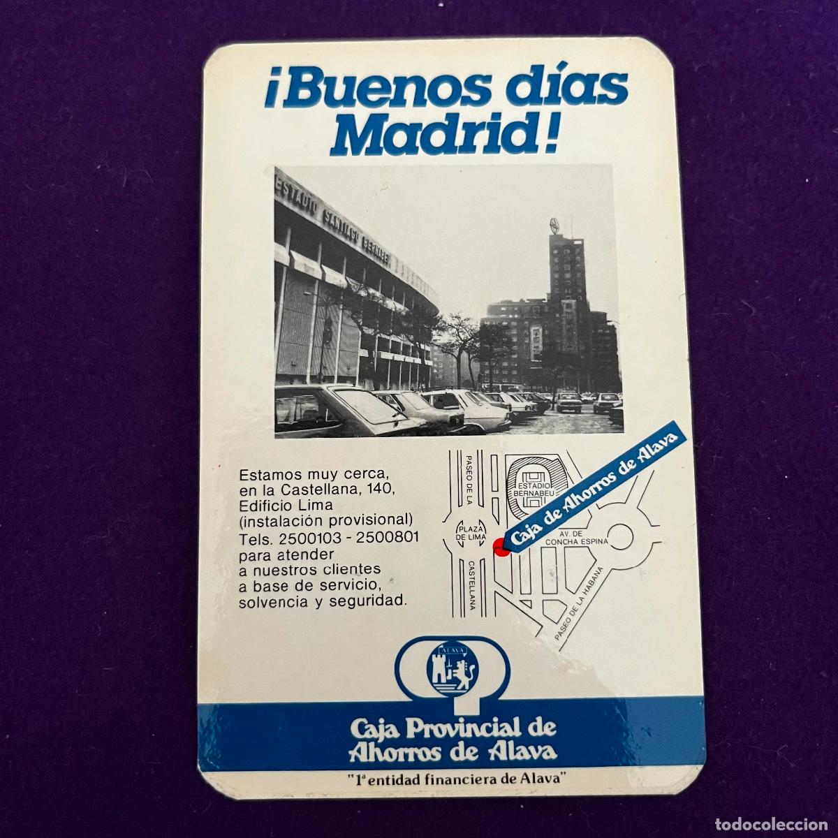 Collezionismo Calendari: CALENDARIO NO FOURNIER. CAJA PROVINCIAL DE AHORROS DE ALAVA. 1985.