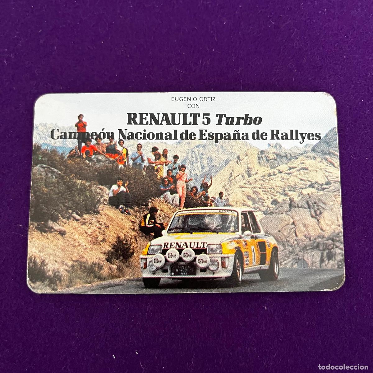 Coleccionismo Calendarios: CALENDARIO FOURNIER. RENAULT 5 TURBO. 1984.