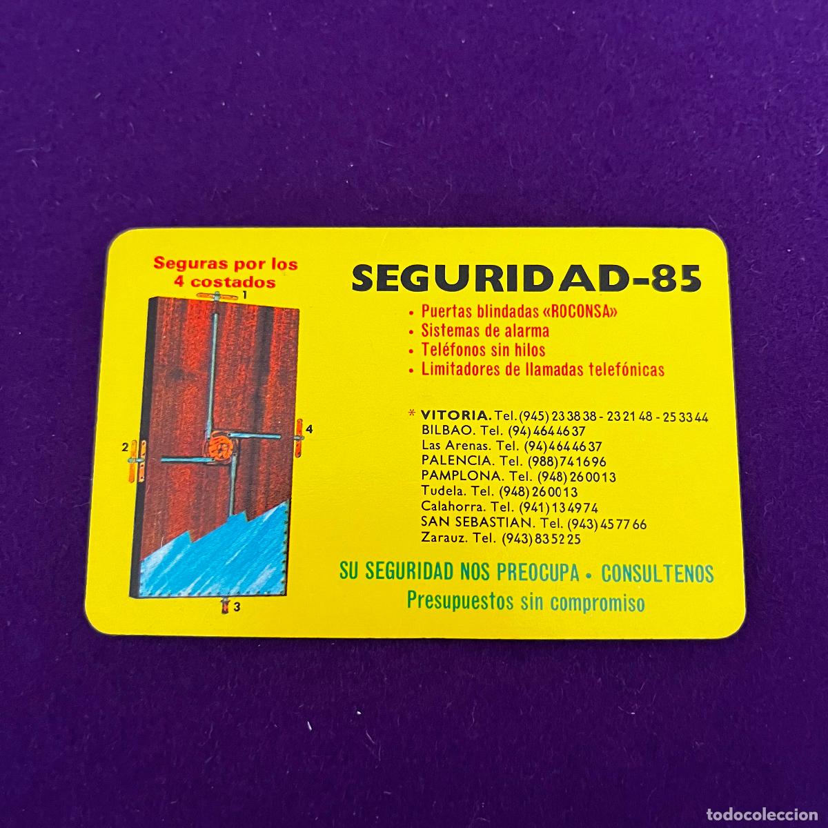 Collezionismo Calendari: CALENDARIO FOURNIER. SEGURIDAD 85. 1985.