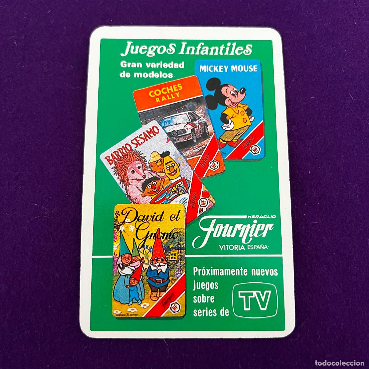 Collezionismo Calendari: CALENDARIO FOURNIER. JUEGOS INFANTILES. 1986.