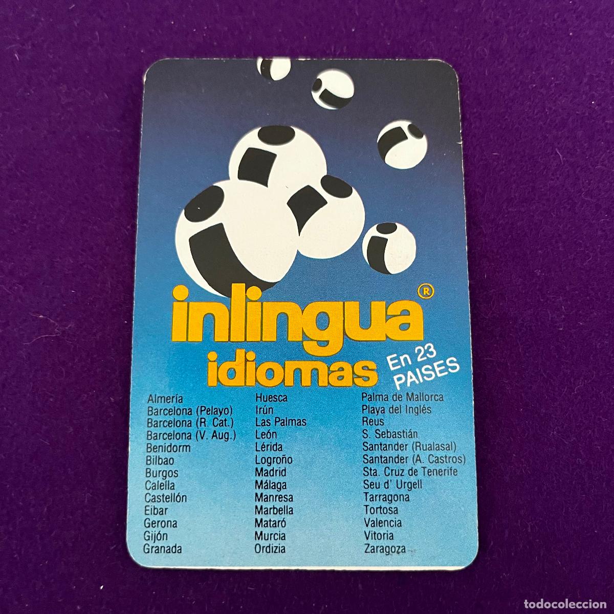 Collezionismo Calendari: CALENDARIO FOURNIER. INLINGUA IDIOMAS. 1986.