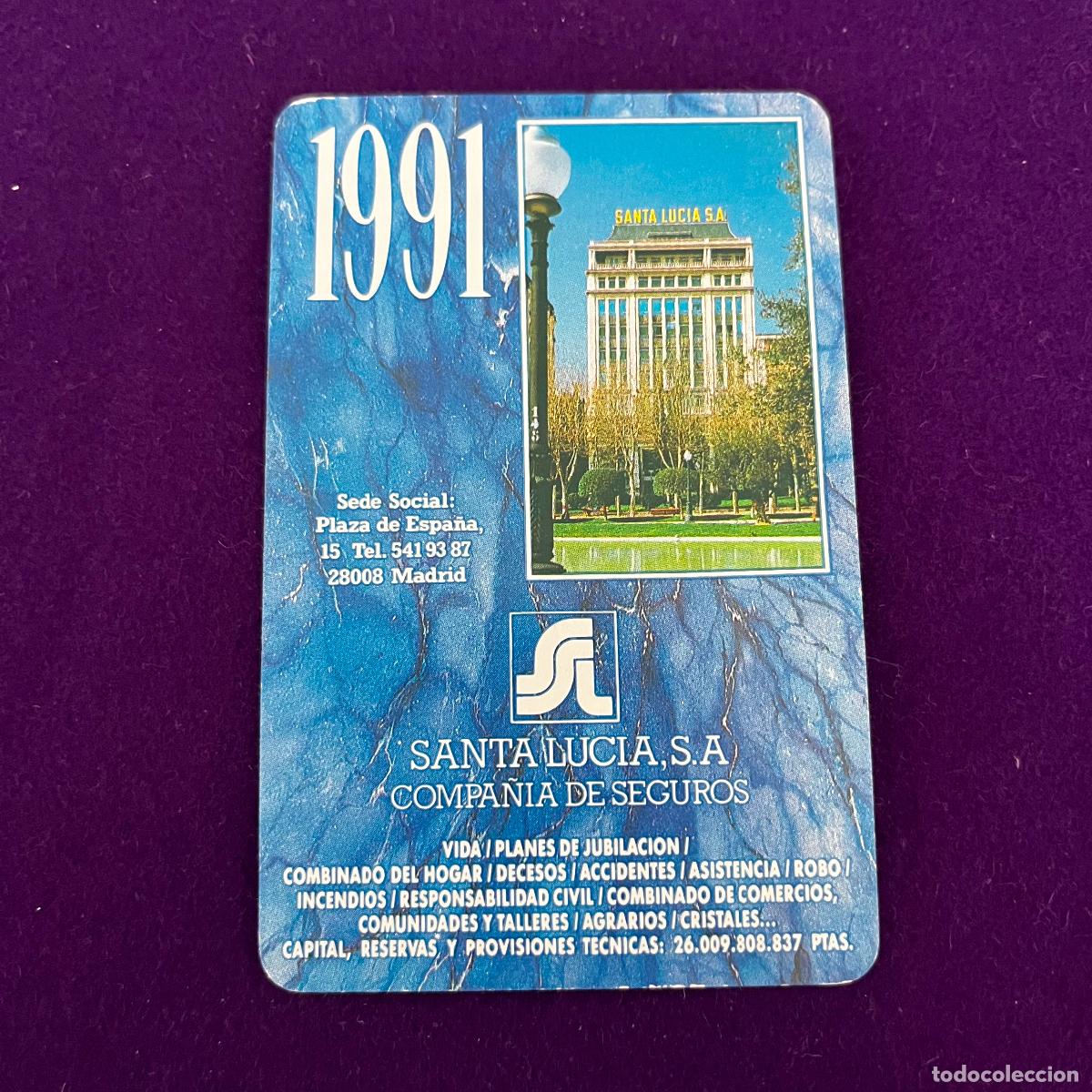 Collectables Calendars: CALENDARIO FOURNIER. SANTA LUCIA. 1991.