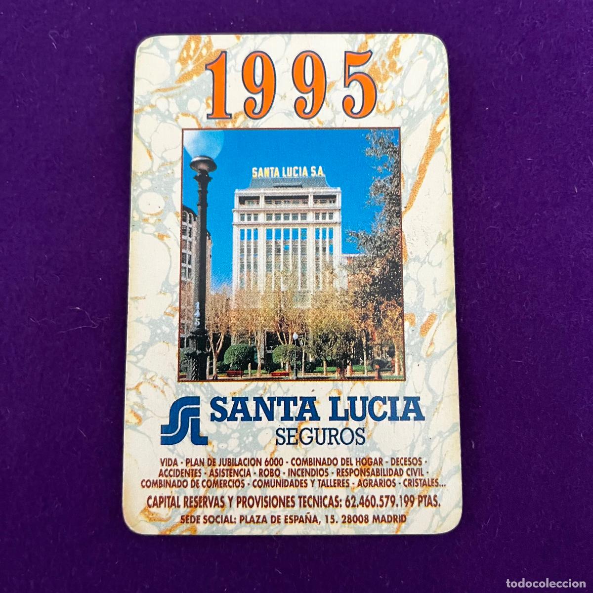 Collectables Calendars: CALENDARIO FOURNIER. CAJA VITAL. SANTA LUCIA. 1995.