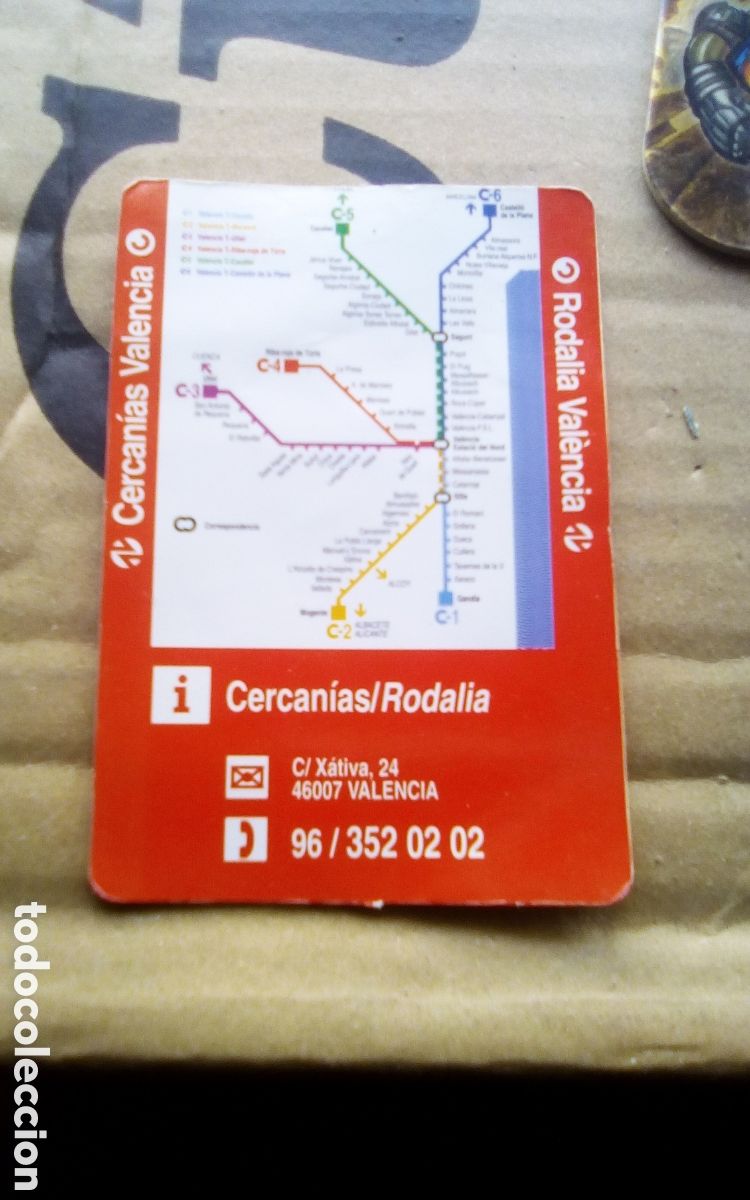 Coleccionismo Calendarios: Calendario Renfe. Cercan&iacute;as Valencia. A&ntilde;o 1995.