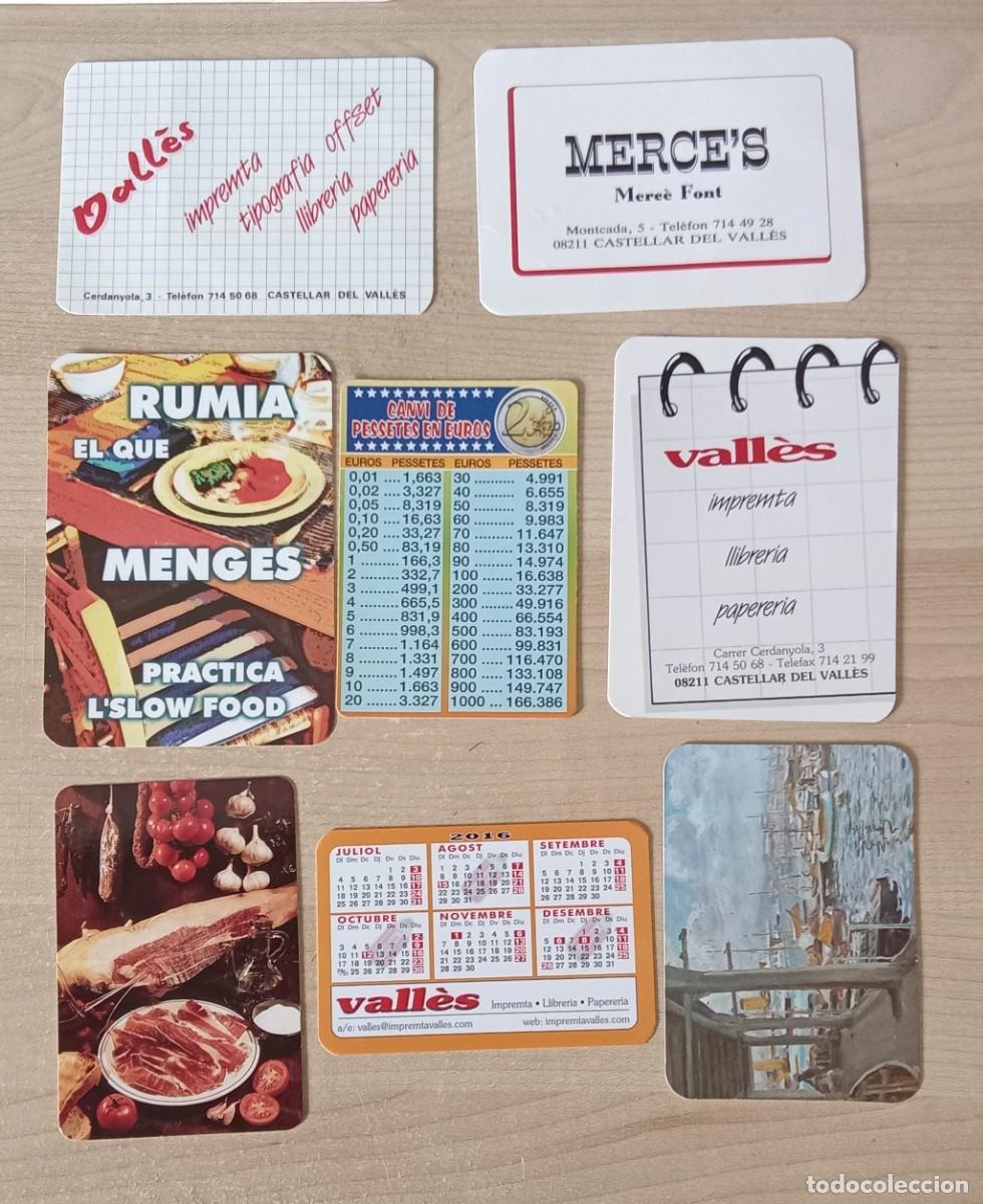 Coleccionismo Calendarios: lote 8 calendarios bolsillo de Castellar del Valles