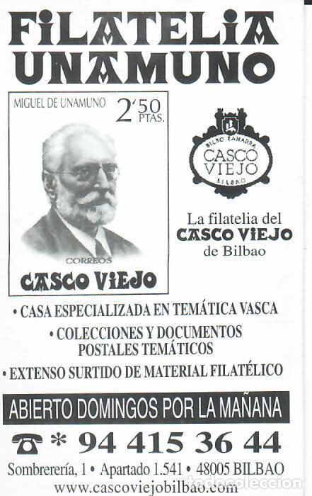 Coleccionismo Calendarios: CALENDARIO CON LOS PARTIDOS DE F&Uacute;TBOL - 2002-03 - ATHLETIC DE BILBAO - FILATELIA UNAMUNO