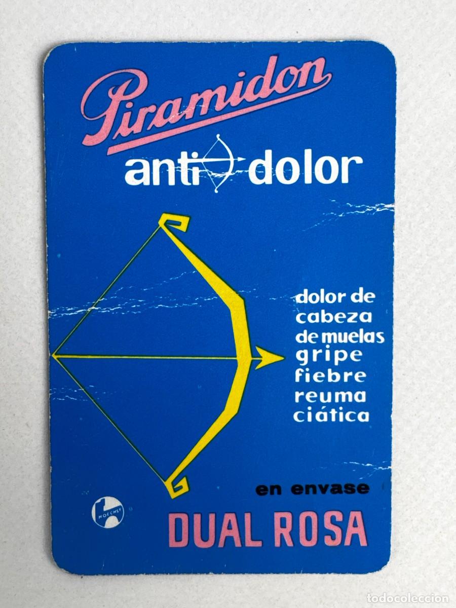 Colecionismo Calend&aacute;rios: CALENDARIO DE BOLSILLO NO FOURNIER - 1962 PIRAMIDON ANTIDOLOR DUAL ROSA