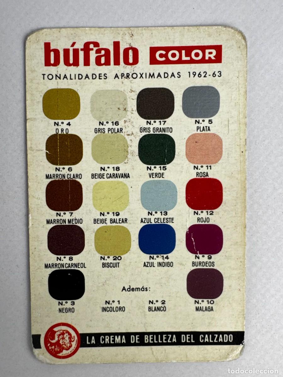 Coleccionismo Calendarios: CALENDARIO DE BOLSILLO NO FOURNIER - 1963 BUFALO COLOR CREMA DE CALZADO