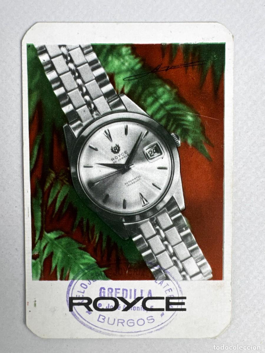 Coleccionismo Calendarios: CALENDARIO DE BOLSILLO NO FOURNIER - 1963 ROYCE RELOJ RELOJERIA GREDILLA BURGOS