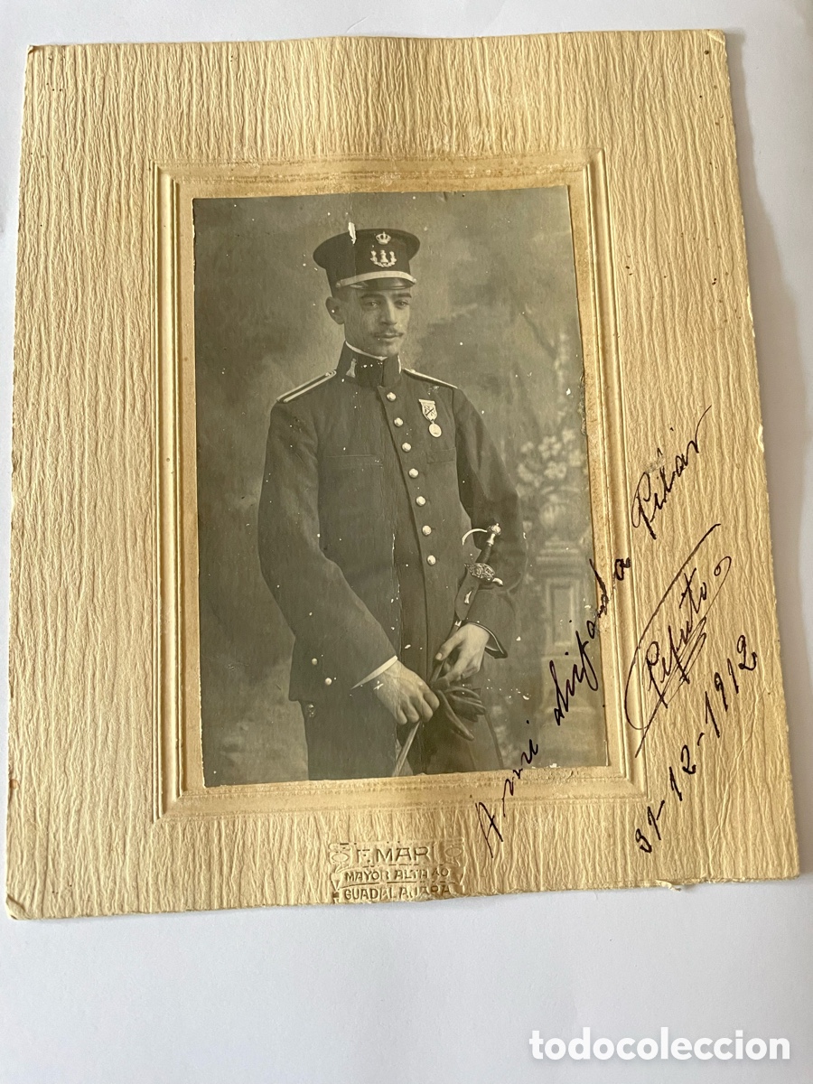 Coleccionismo Calendarios: Antigua fotograf&iacute;a militar